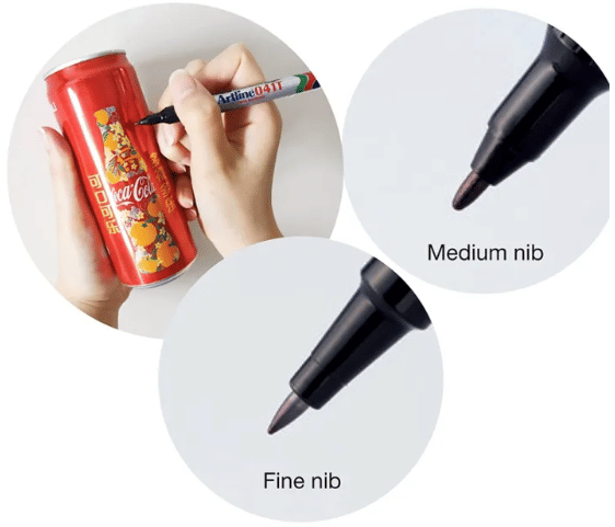 ปากกาเคมี ARTLINE EK-041T หัวปากกา 2 หัว ขนาด 0.4 - 0.1 มม. สีน้ำเงิน_1
